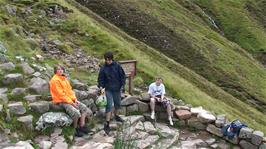 Our rest point just below the lake on the climb to Ben Nevis from the hostel